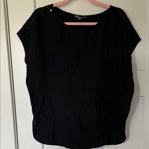 Vince Black Women's Blouse with Button Accents